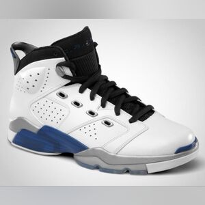 Nike Men's Air Jordan 6-17-23 White Blue Black Basketball Shoes Sneakers, 11